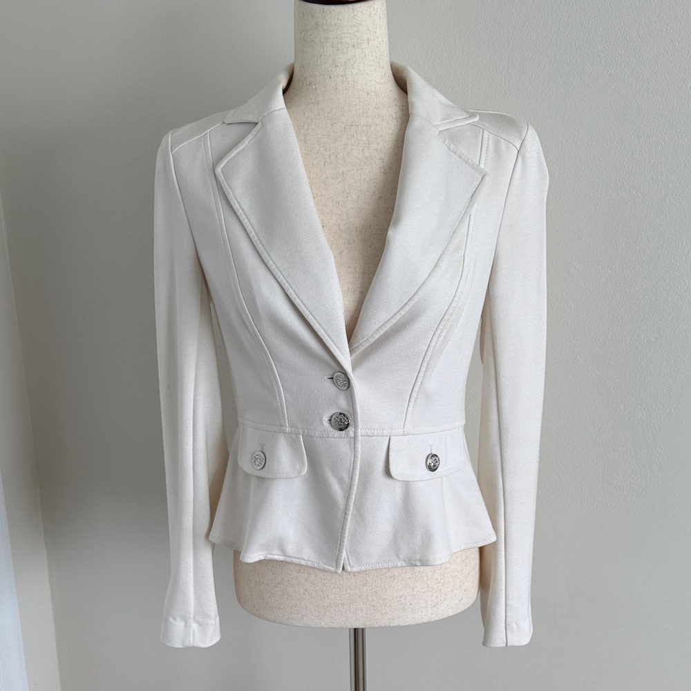 White House Black Market Ivory Blazer